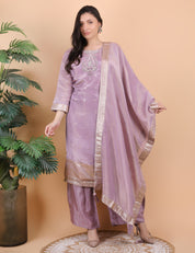 Light Purple Heavy Neck Suit