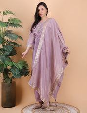 Light Purple Heavy Neck Suit