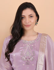 Light Purple Heavy Neck Suit