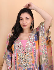 Kaftaan Set in Gota Work