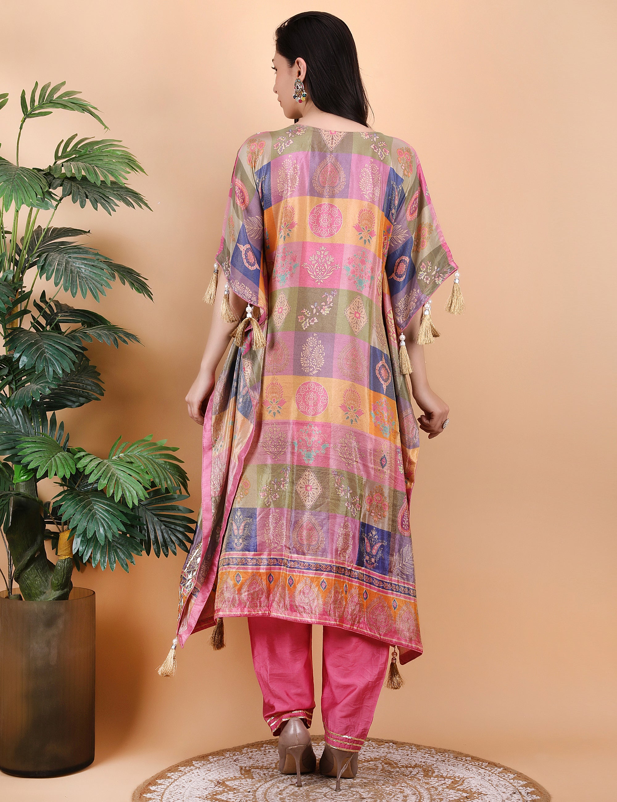 Kaftaan Set in Gota Work