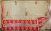 V-Neck Magenta Cotton Suit – Elegant & Comfortable Ethnic Wear