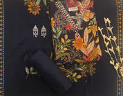 Floral Bliss Soft Cotton Unstitched Suit Set