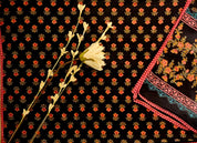 Graceful Cotton Printed Unstitched Suit with Lace Detailing & Elegant Dupatta