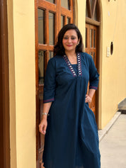 Royal Blue Kurta Set (pack Of 2)