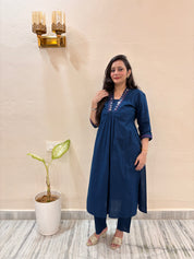 Royal Blue Kurta Set (pack Of 2)