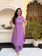 kurta set with beautiful Mirror pattern(set of 2)