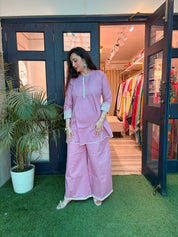 Embroidery Khadi Cotton Co-Ords (Set of 2)