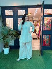 Embroidery Khadi Cotton Co-Ords (Set of 2)